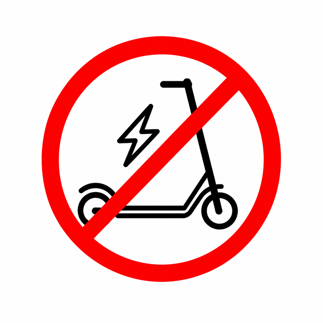 no E scooters allowed