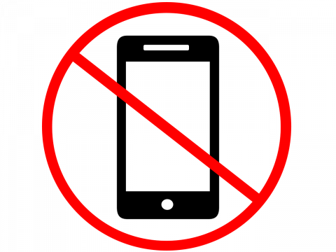 no cell phones allowed